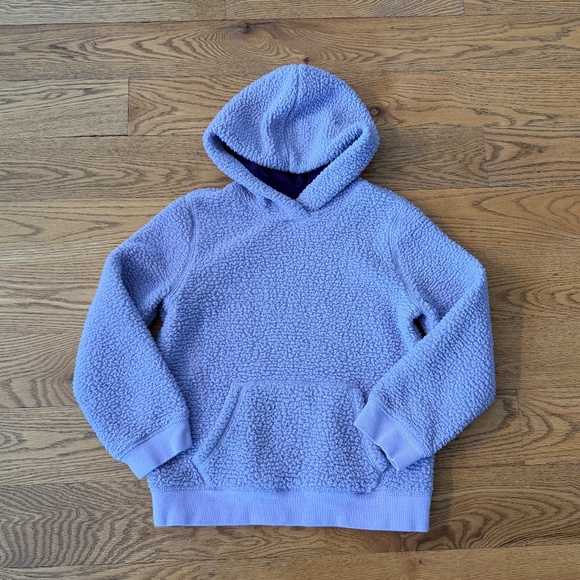 Lands' End Other - LANDS' END Kids Sherpa Fleece Hoodie in Light Purple (Size Small)
